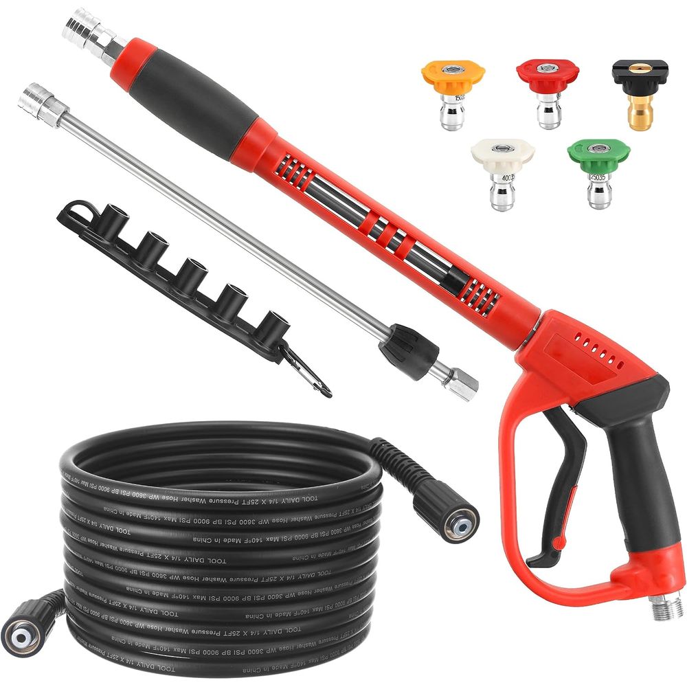 Power Washer Gun Replacement - Kit de Pistola e Mangueira para
