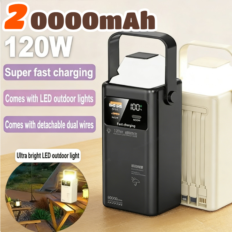 Outdoor Power Wire - 120w power bank 200000mah grande capacidade