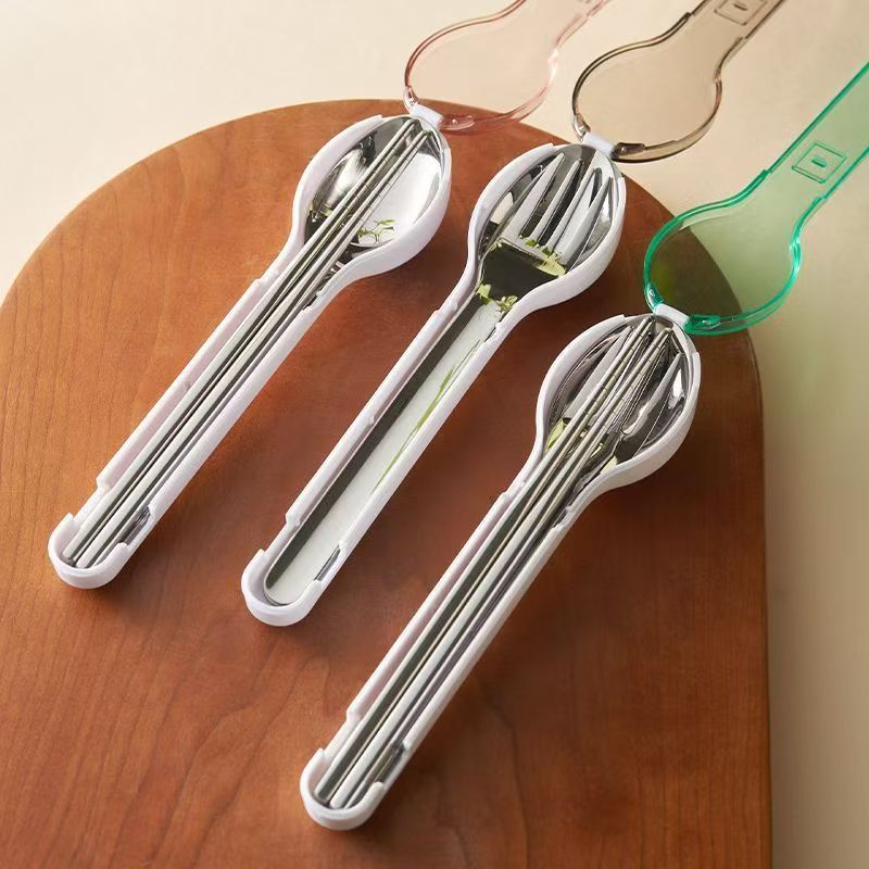 Outdoor Power Tools - Conjunto de talheres portátil com caixa